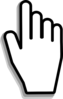 Hand Cursor Clip Art